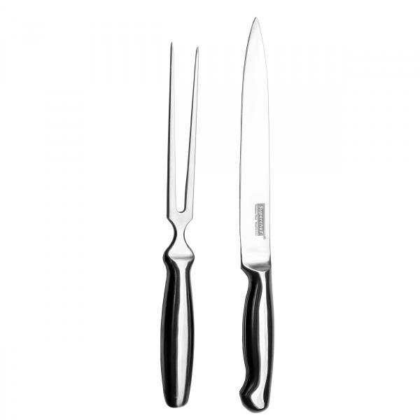 SET ARROSTO FORCHETTONE E COLTELLO DA 2 PEZZI | TUTTO IN ACCIAIO INOX